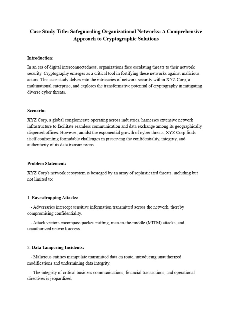 Cryptographic Solutions for Network Security | PDF | Cryptography ...