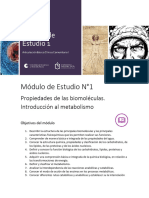 Arti 1. 2024 Módulo de Estudio 1. Biomoléculas y Metabolismo