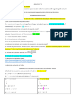 Ecuaciones de Segundo Grado 1 B