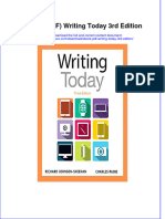 Writing Today 3Rd Edition Full Chapter