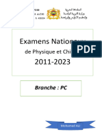 Examens Nationaux PC 2011-2023