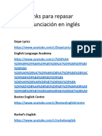 Links para Repasar Pronunciación en Inglés