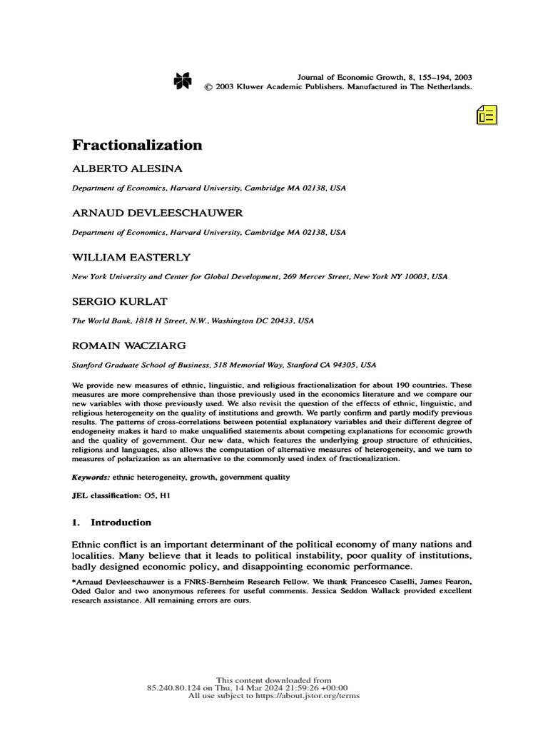 Fractionalization.(a.J.w.arnaud.devleeschauwer,William.easterly,Sergio