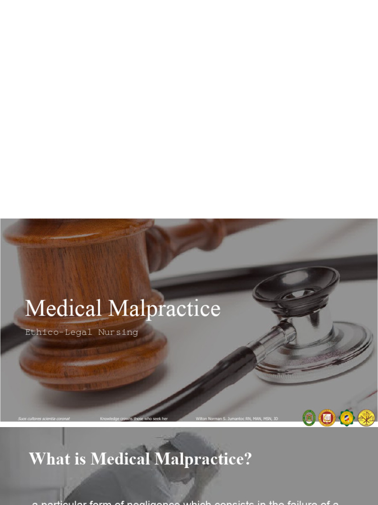 Understanding Medical Malpractice Elements | PDF | Damages | Negligence