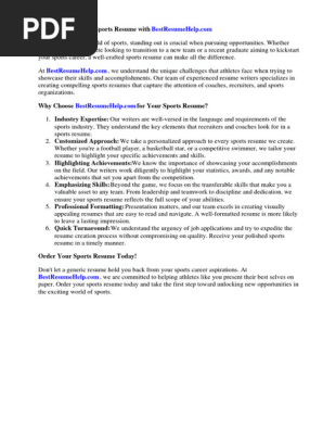 Sports Resume