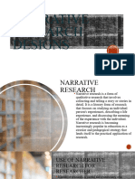 Narrative Research Designs
