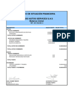 Estados Financieros para Apertura de Cuenta - Balance Inicial Mundo Autos Service Sas