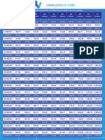 Tabela de Valores Banco Bv-1