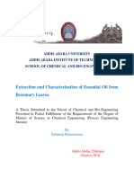 Solomon Hailemariam - Extraction and Characterization of Essential Oil