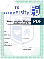 Uttara University Assignment Cover Page (Lecturer)