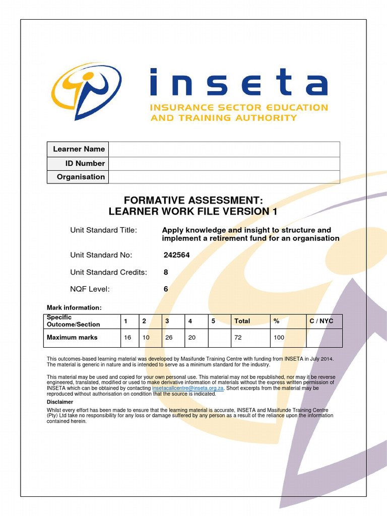 Learner Work File 242564 V1 | PDF | Employment | Learning