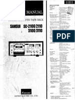 Sansui SC 3110 Service Manual