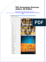 Original Australasian Business Statistics 4Th Edition Full Chapter