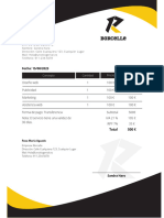 Factura de Empresa Profesional Moderno Negro