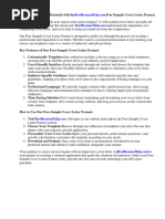 Free Sample Cover Letter Format