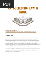 Anti Defection Law in India