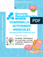 Cuadernillo de Estimulacion Cognitiva Geronto Rehabilitacion Julio 2023