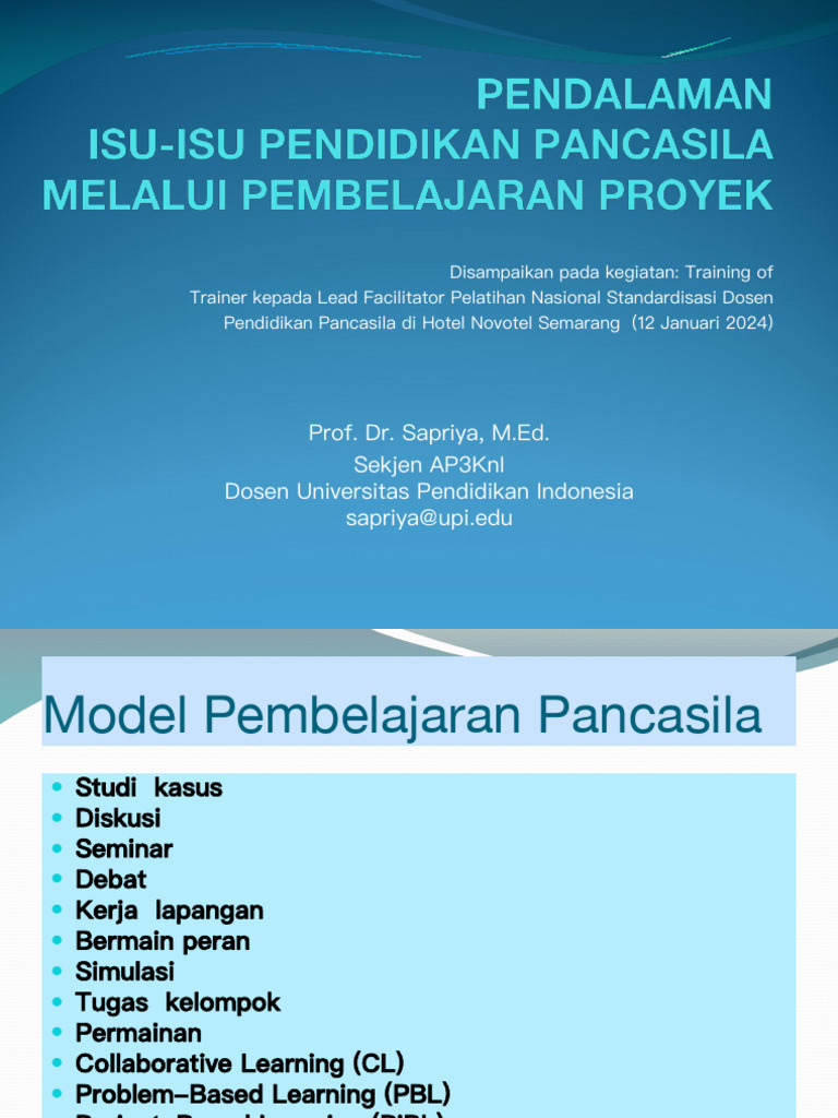 Project Citizen Pendidikan Pancasila 2024 Pdf