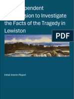 The Independent Commission to Investigate the Facts of the Tragedy in Lewiston's interim initial report 
