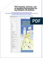 Original Families Schools and Communities Building Partnerships For Educating Children 7Th Edition Full Chapter