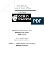 2.2. Derechos y Obligaciones de Los Trabajadores