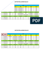 Jadwal Pelajaran Kelas 1 & 2 Upt SDN 2 Jagaraga