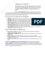 Job Application Letter in Bangla PDF