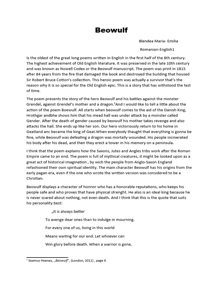 Beowulf 2 Pdf Beowulf Germanic Heroic Legends