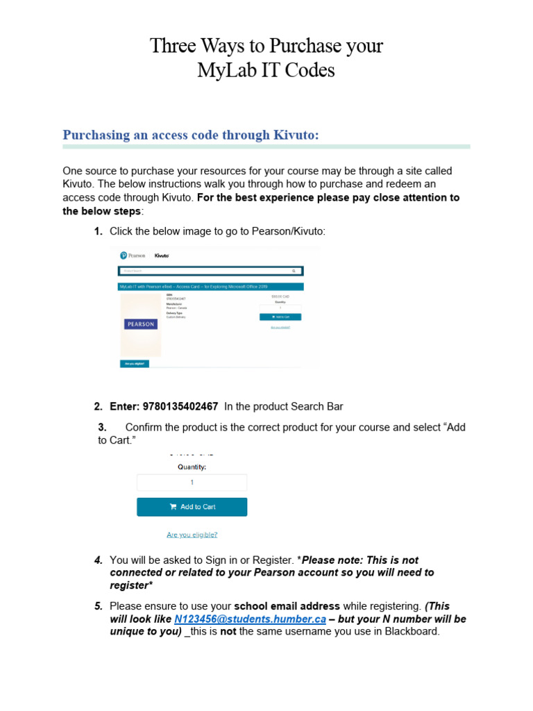 Purchase MyLab IT Codes Guide | PDF | Computer Mediated Communication ...