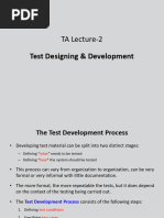 TA Lecture-2 (Test Designing & Development)