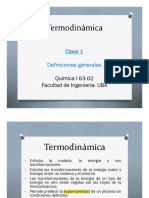 Termodinámica Clase 1