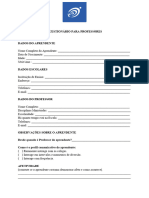 Documento 14 Questionario para Professores