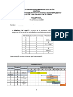 Taller Planeación y Programación de Obras