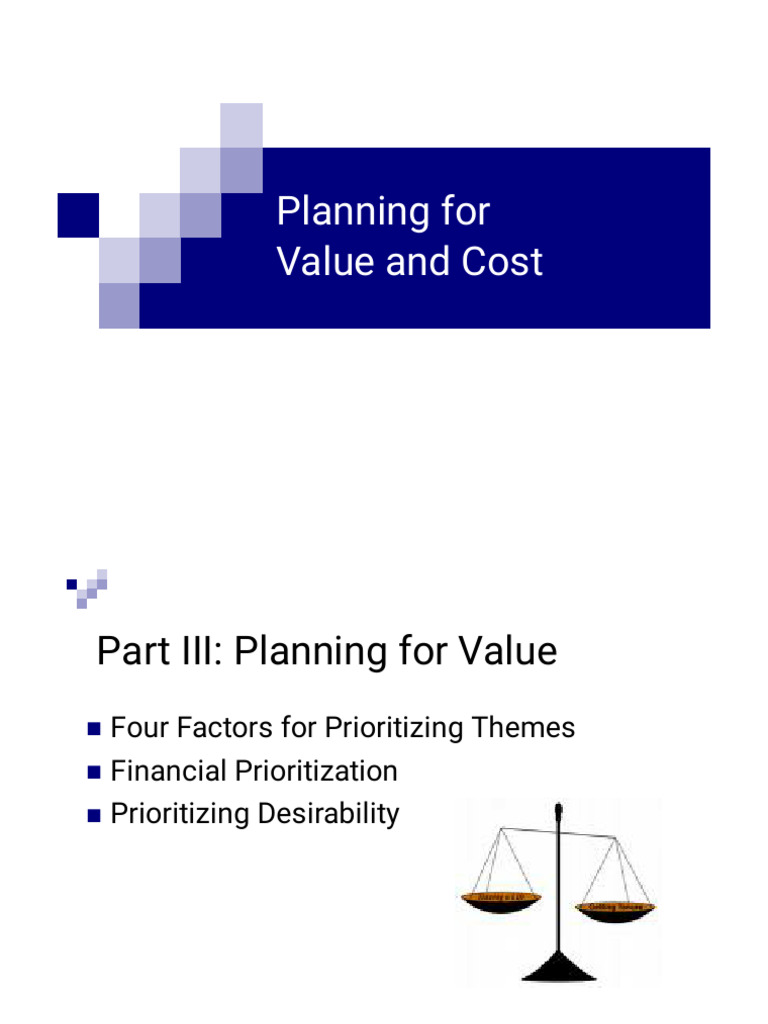 Prioritizing Value and Cost in Projects | PDF | Top Down And Bottom Up ...