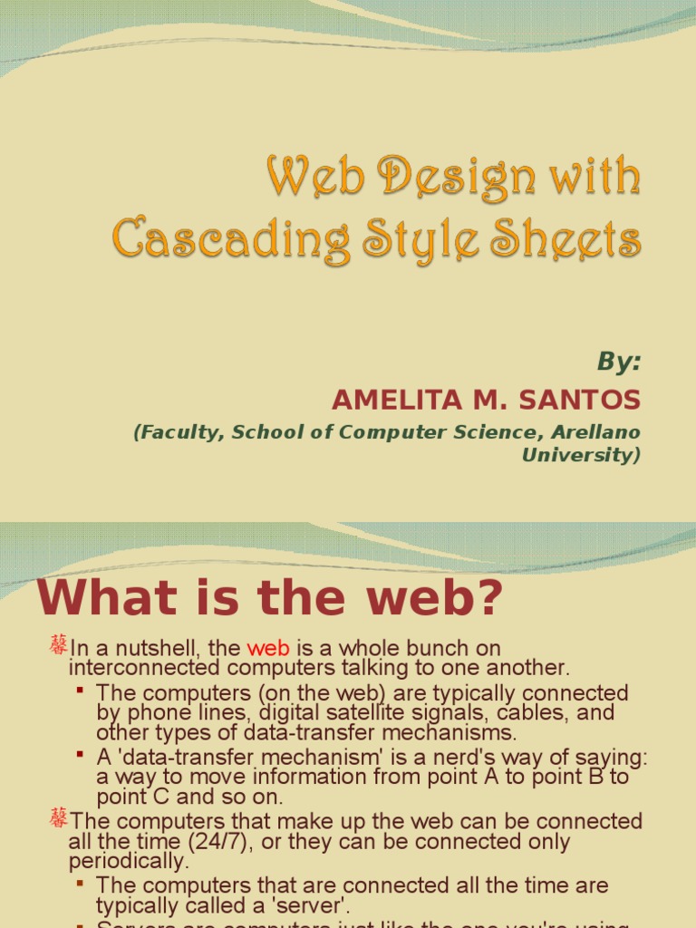 Understanding Web Design and CSS Basics | PDF | Computers | Technology ...