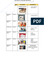 Taller MINI CIENTIFICOS