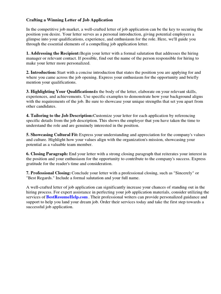 APPLICATION LETTER FOR A JOB VACANCY PDF IN ENGLISH visual data 2