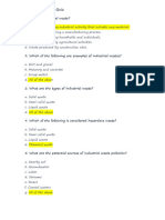 Industrial Waste Quiz