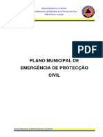 Plano Municipal de Emergência de Protecção Civil: C M S P M E P C Pme-Pcs N. 01/2009