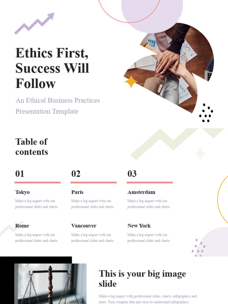 Ethical Business Practices Template | PDF | Infographics | Graphic Design