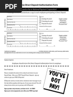 Voided Check Direct Deposit Form | PDF