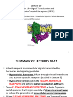 F22 MCB 2050 Lecture 10 - Signal Transduction