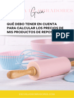 GUÍA - Qué Debo Tener en Cuenta para Calcular Los Precios de Mis Productos de Repostería - Escuela de Obradores