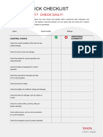 Checklist Onderhoud Interactive1 en