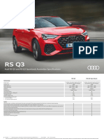 Audi RS Q3 Specification Guide MY24 270923