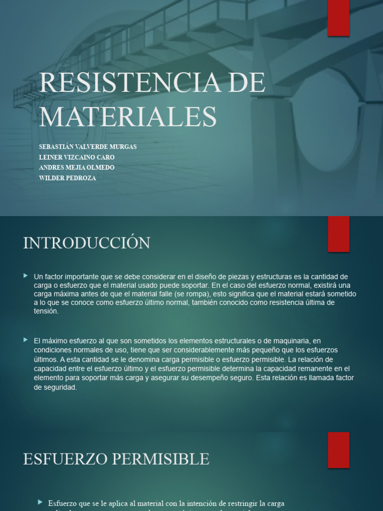 Esfuerzo Permisible y Factor de Seguridad | PDF | Ingeniería mecánica ...