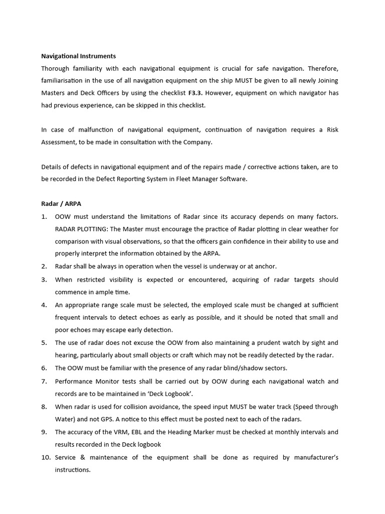S5.8 Navigational Instruments | PDF | Global Positioning System ...