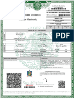 Estados Unidos Mexicanos Acta de Matrimonio: Datos de Los Contrayentes