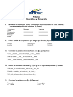 Practica Gramatica y Ortografia Actividad I