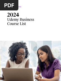 Udemyfor Business Course List